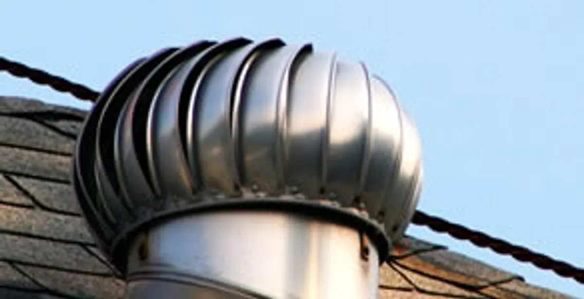 attic fan installation services with professionally installed roof ventilation unit in Bellevue, NE