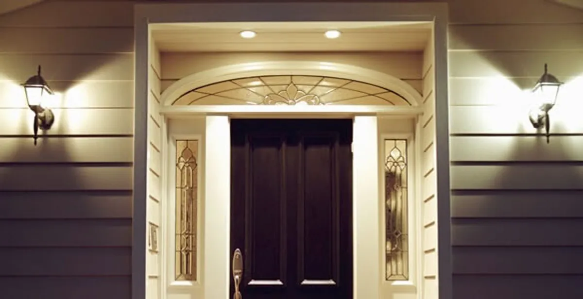 security light installation services with professionally installed entryway lighting in Bellevue, NE