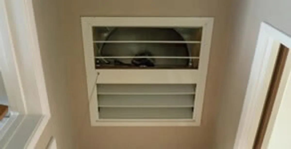 whole house fan installation services with ceiling-mounted ventilation system in Bellevue, NE